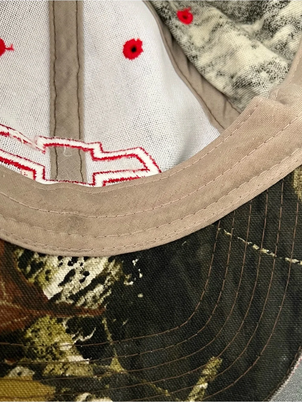 Chevrolet Cap Hat Camouflage Chevy Red Logo Camo -Service Automall Hook & Loop